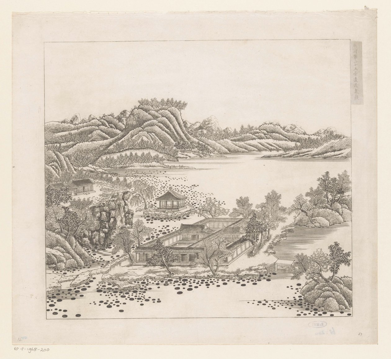 Vista di una parte del palazzo estivo imperiale a Chengde (Jehol) in Cina da Matteo Ripa