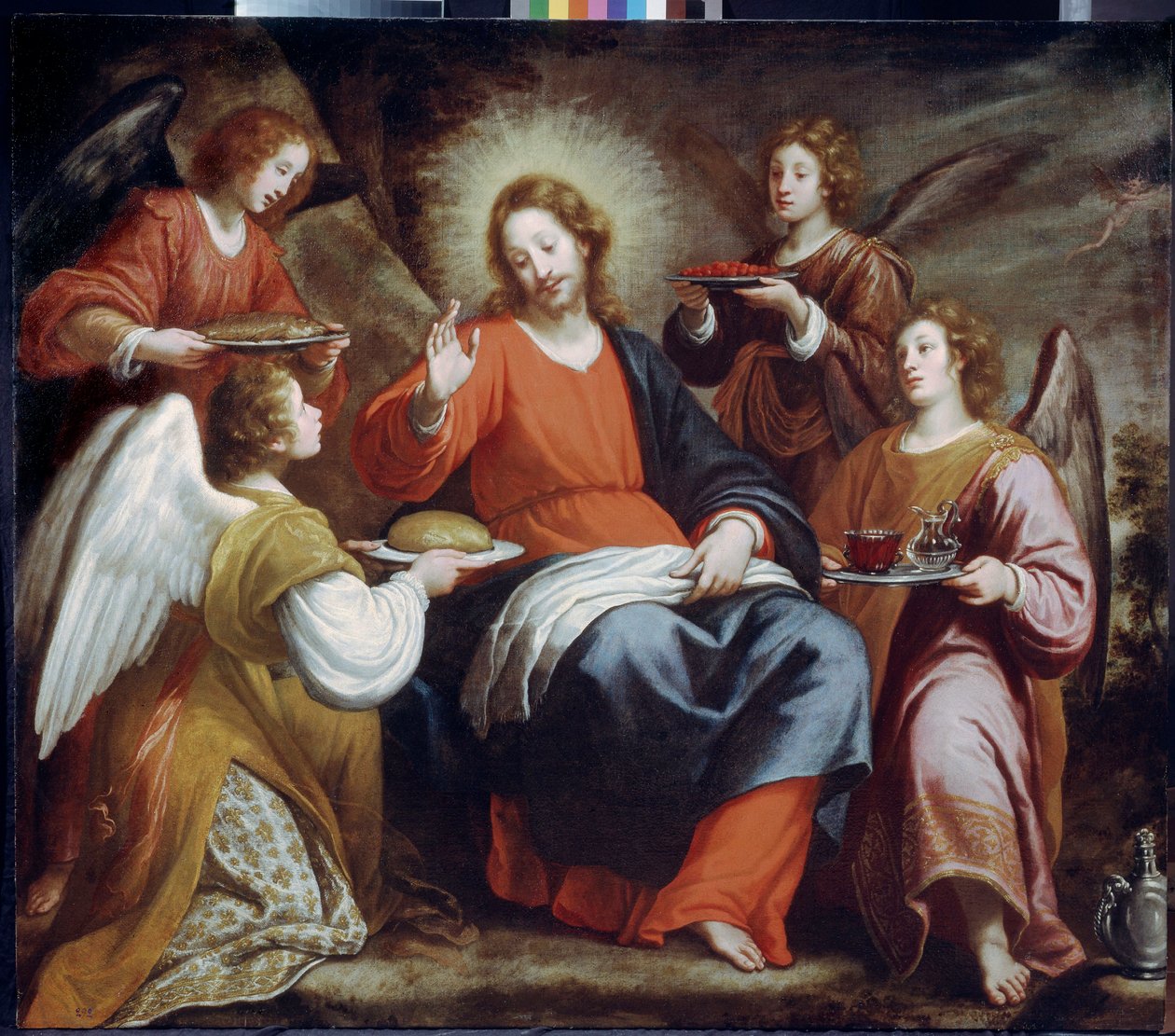 Angeli che assistono Cristo nel deserto da Matteo Rosselli