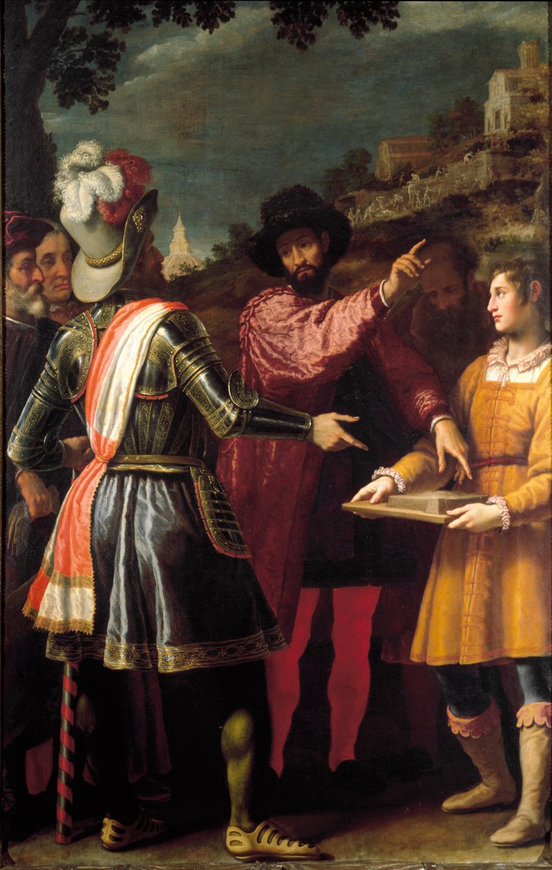 Il pittore, scultore e architetto Michelangelo Buonarroti da Matteo Rosselli