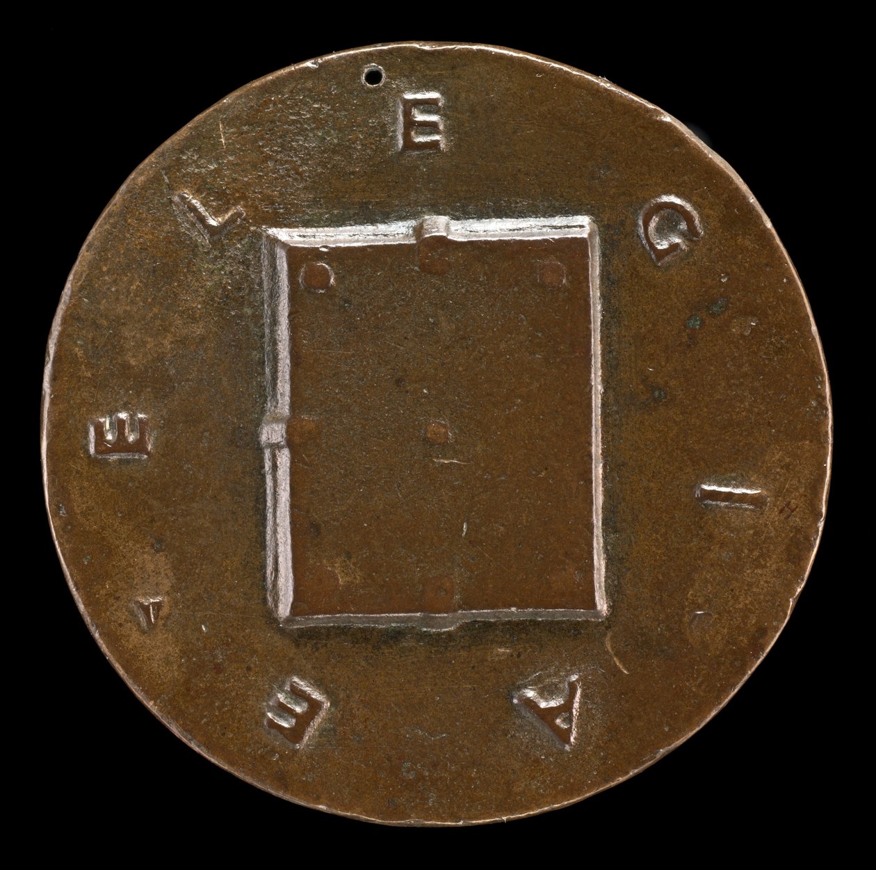 Libro chiuso [retro], c. 1446 da Matteo di Andrea de Pasti
