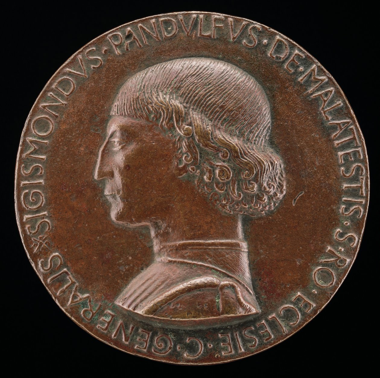 Sigismondo Pandolfo Malatesta, 1417-1468, Signore di Rimini e Fano [recto], 1446 da Matteo di Andrea de Pasti