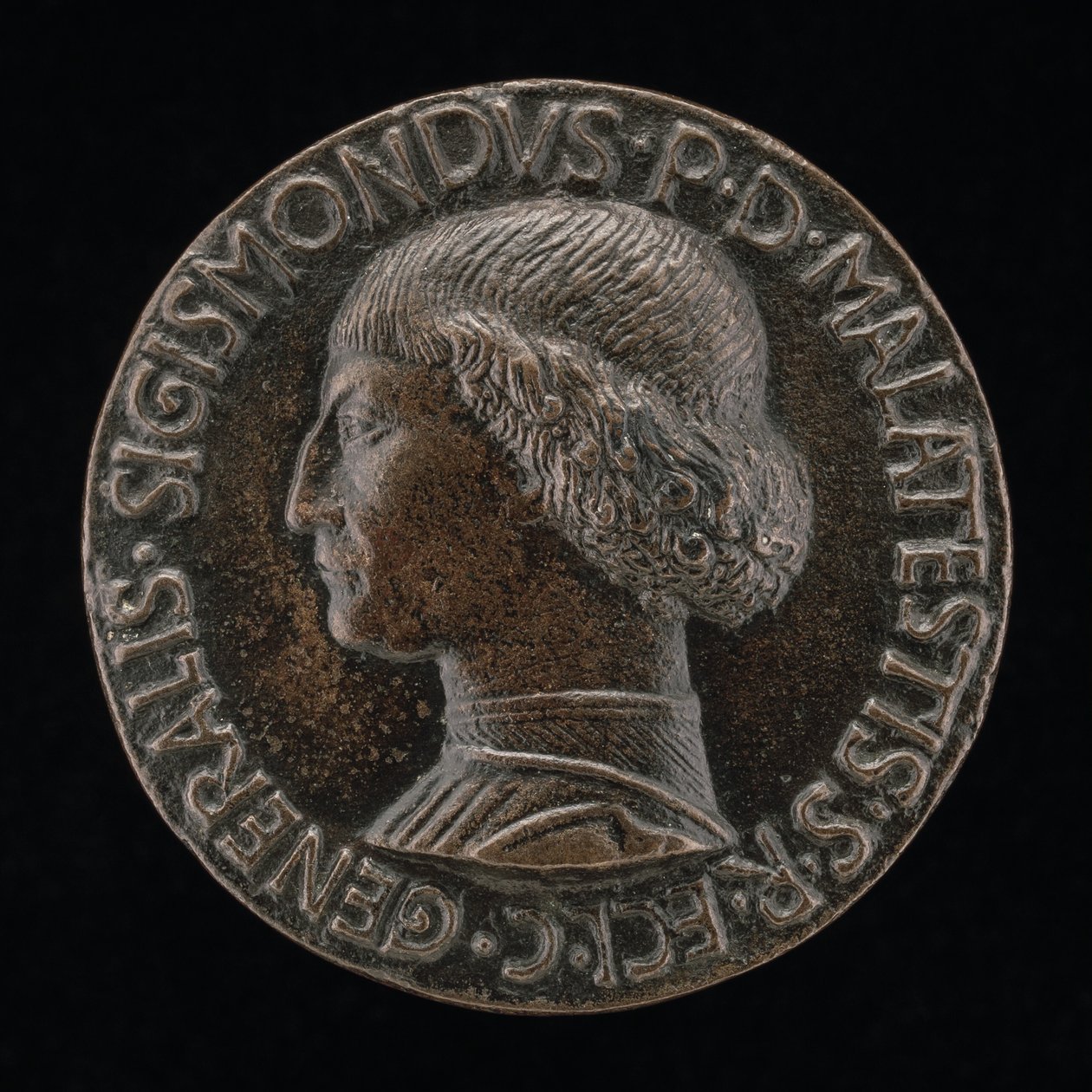 Sigismondo Pandolfo Malatesta, 1417-1468, Signore di Rimini e Fano [recto] da Matteo di Andrea de Pasti