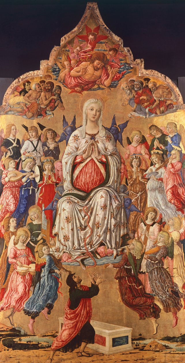 Madonna della cintura, di Matteo di Giovanni (ca 1430-1495) da Matteo di Giovanni