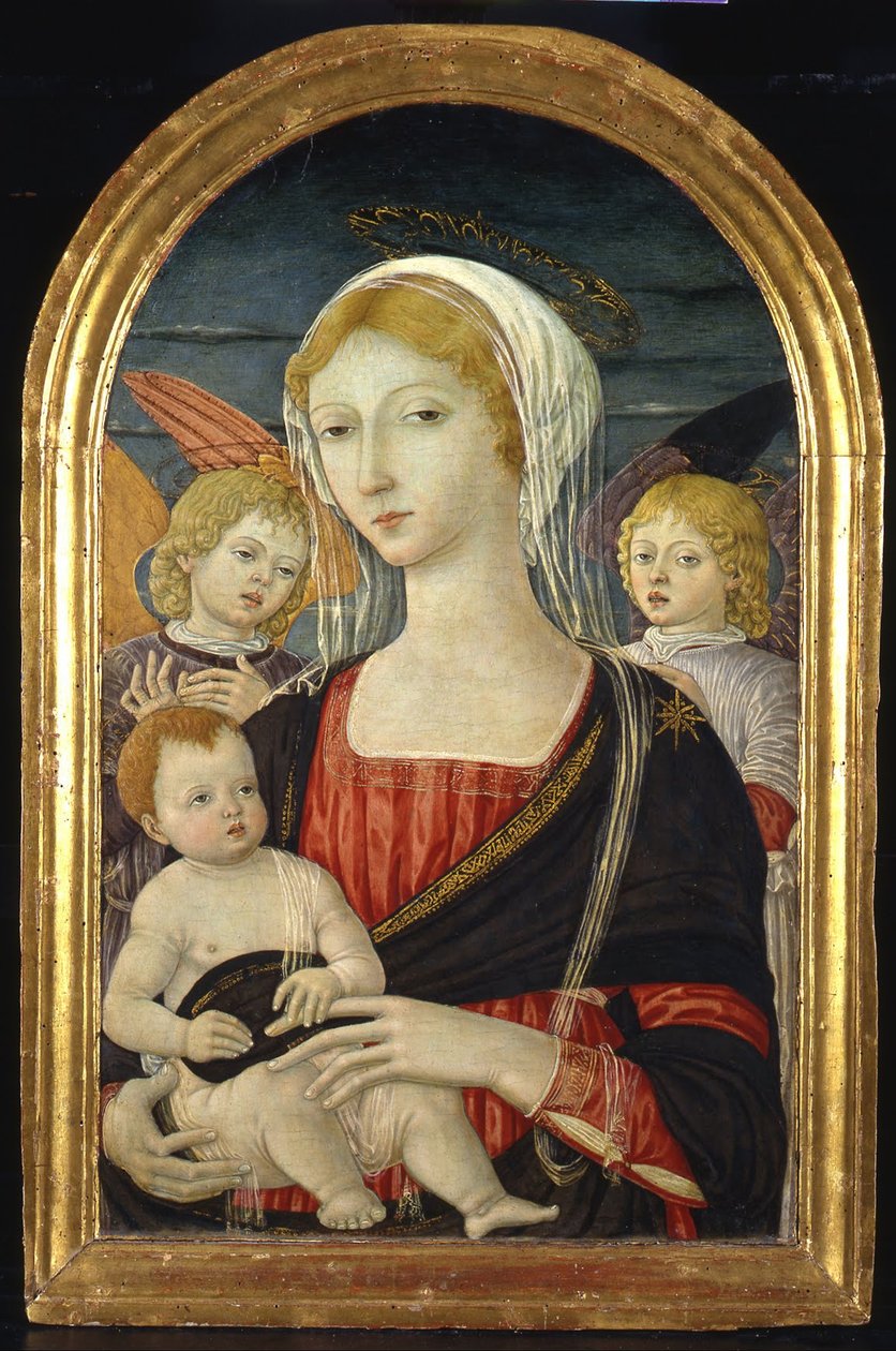 Madonna con Bambino e Angeli, ca 1470 da Matteo di Giovanni