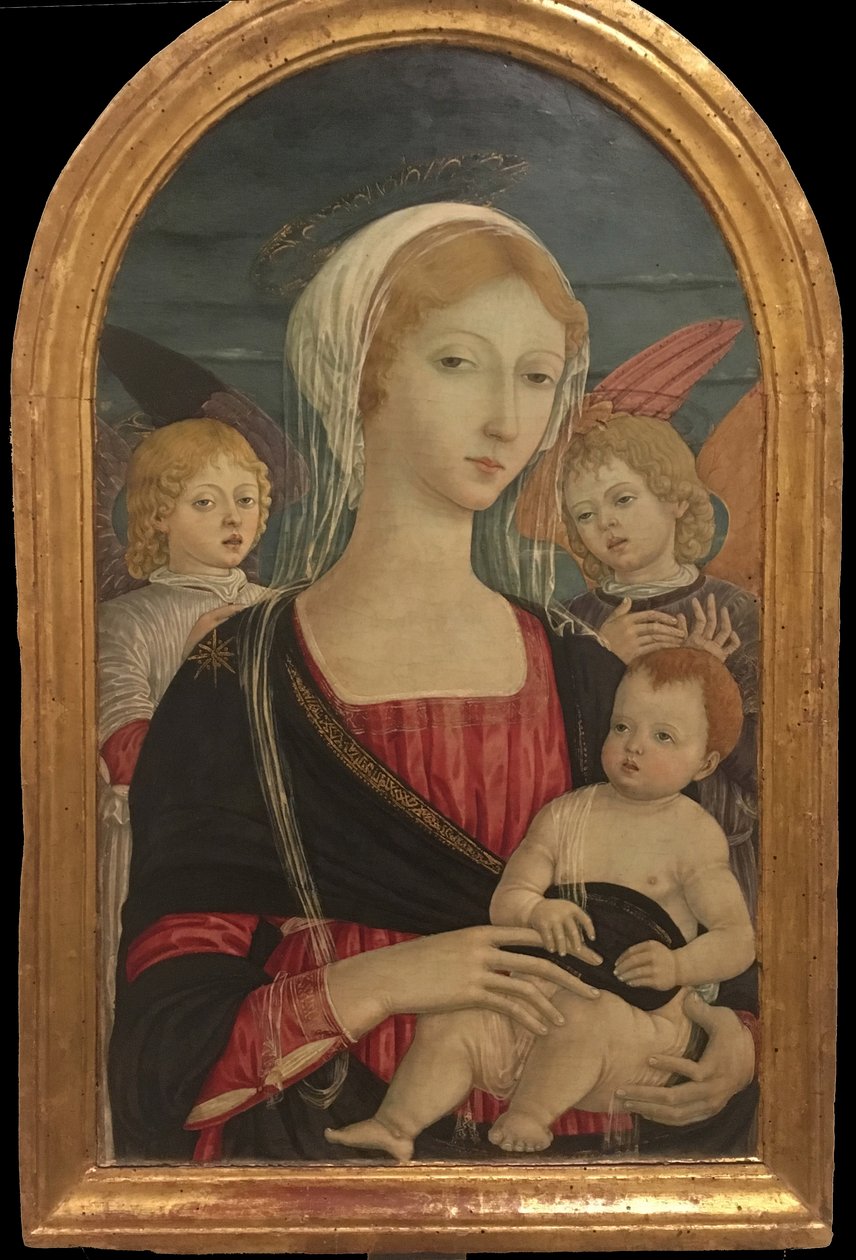Matteo di Giovanni, Madonna col Bambino e due angeli da Matteo di Giovanni
