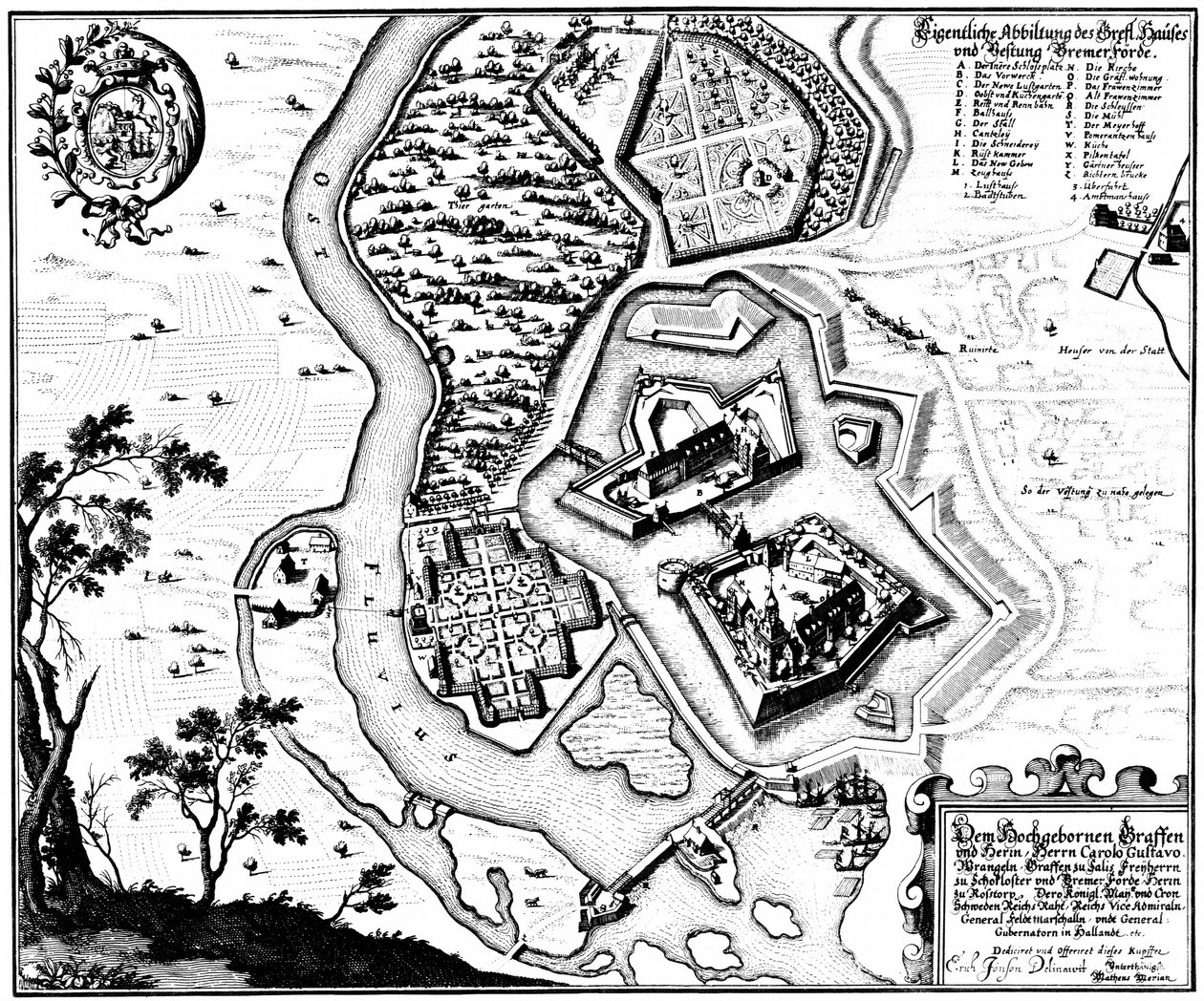 Bremervörde, Bassa Sassonia, Germania da Matthaus Merian