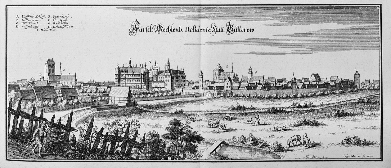 Büsterow da Matthaus Merian