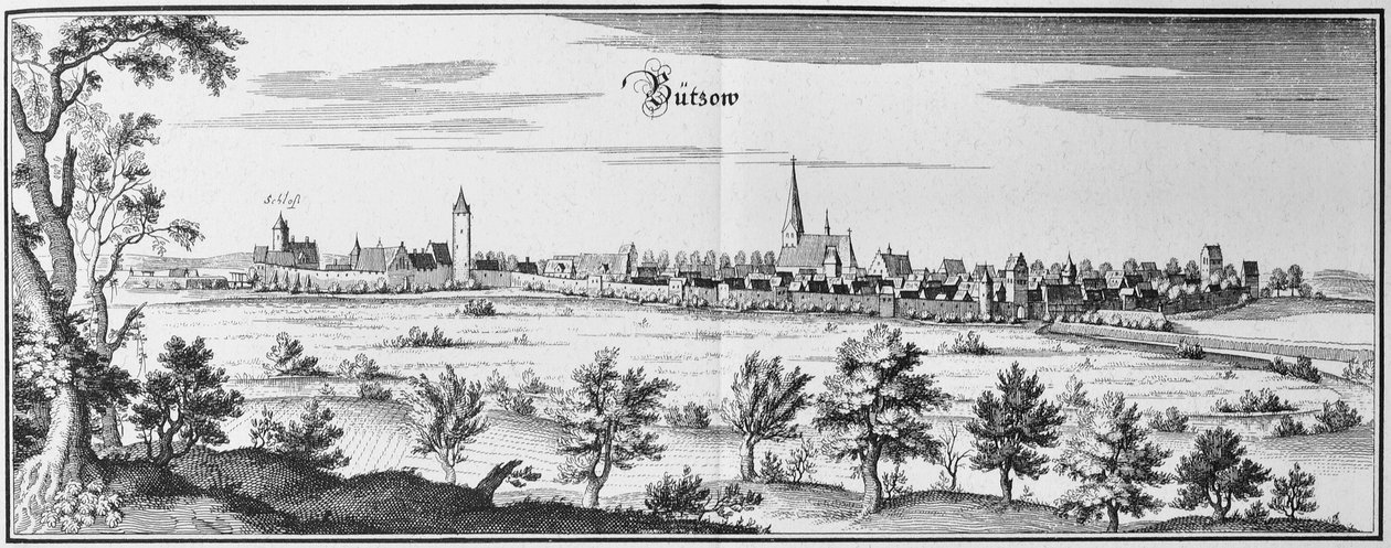 Bützow da Matthaus Merian