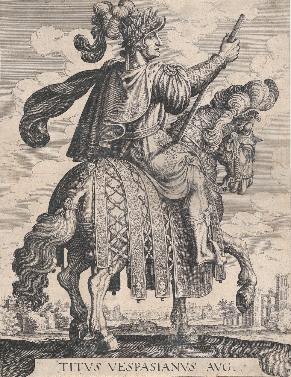 Tavola 10: Imperatore Tito a cavallo, da 