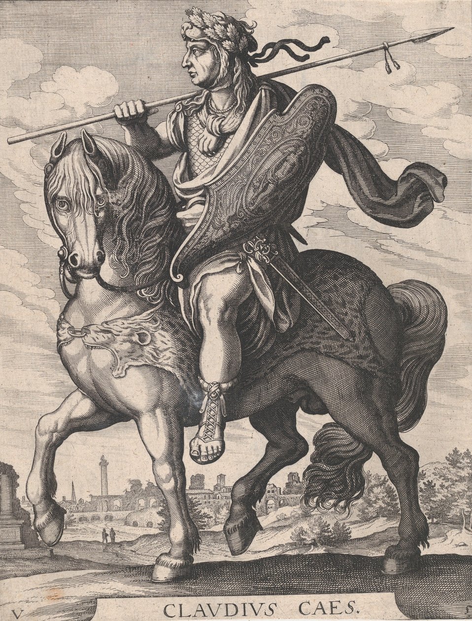Tavola 5: Imperatore Claudio a cavallo, da 