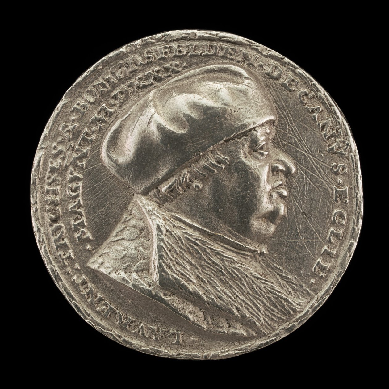 Lorenz Truchsess von Pommersfelden, 1473-1543, decano della cattedrale di Magonza [dritto] da Matthes Gebel