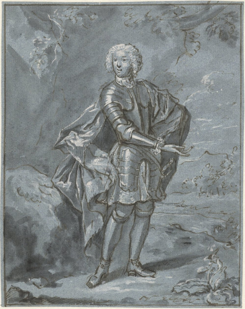 Ritratto di un uomo sconosciuto in armatura da Mattheus Verheyden