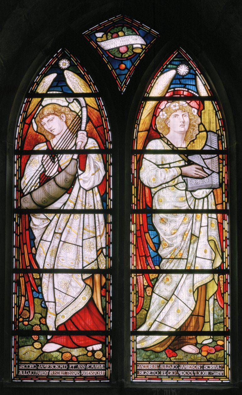 Aberdeen, Cattedrale di St Machar, Cottier & Co, Angeli Musicisti da Matthew Maris