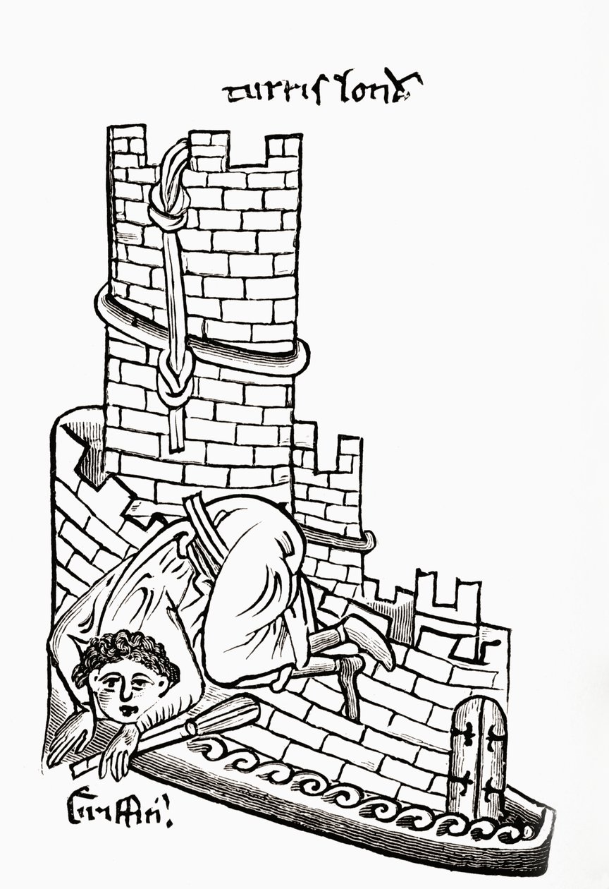 Gruffydd che cerca di fuggire dalla Torre di Londra nel 1243, da 