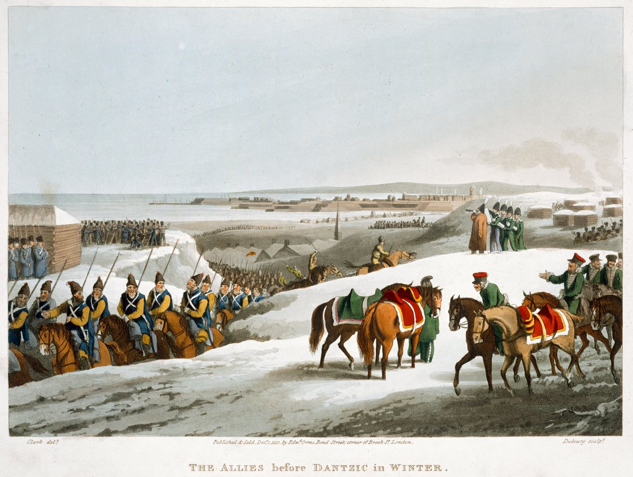 Gli Alleati davanti a Danzica in inverno, 1818 da Matthew Dubourg