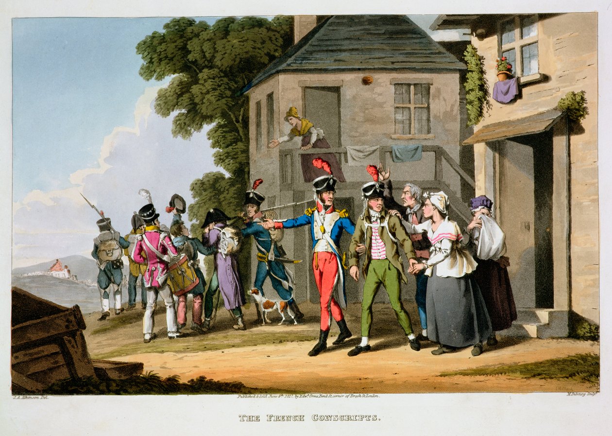 I coscritti francesi, 1817 da Matthew Dubourg
