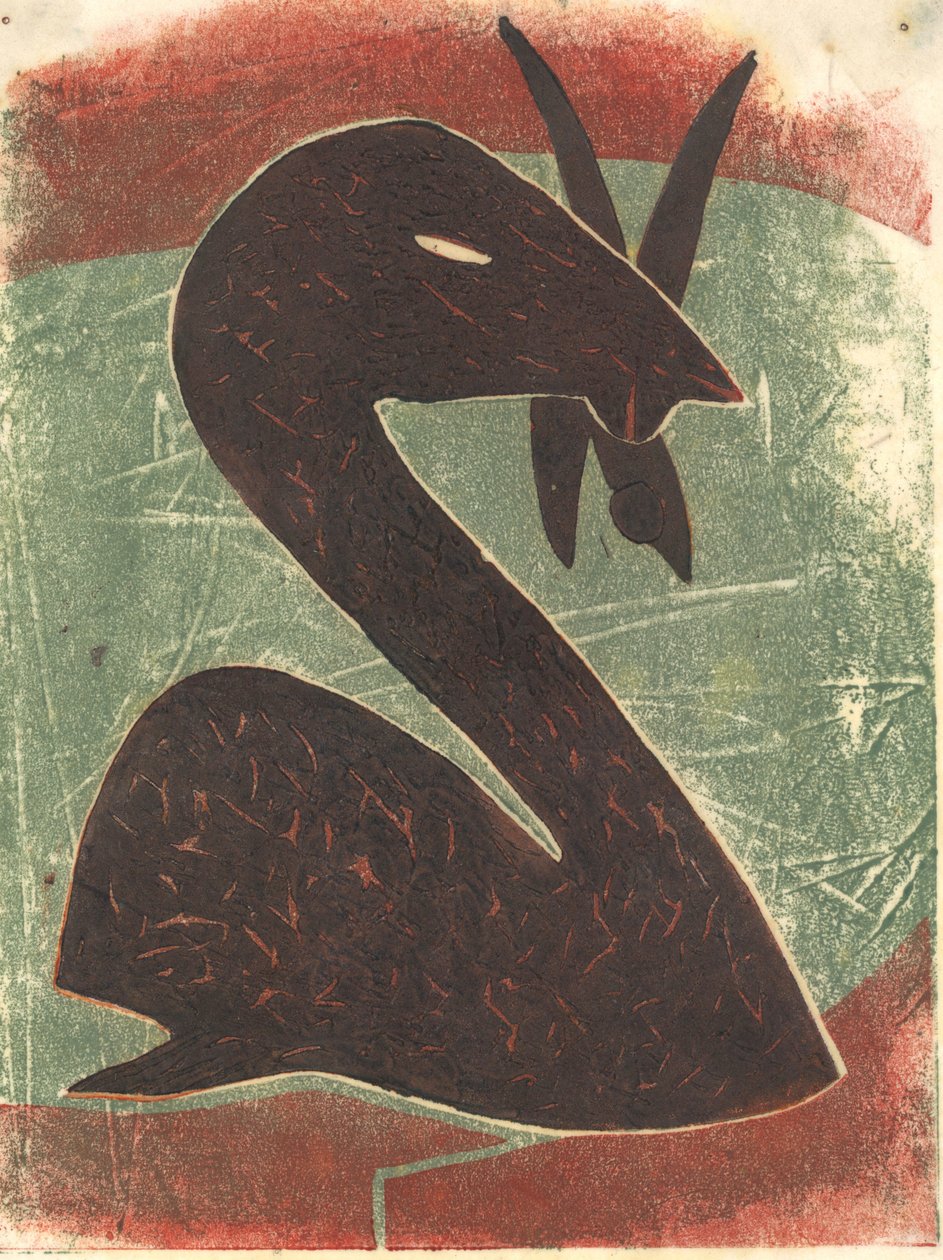 Cigno, 2013 (linoleografia) da Matthew Hilton