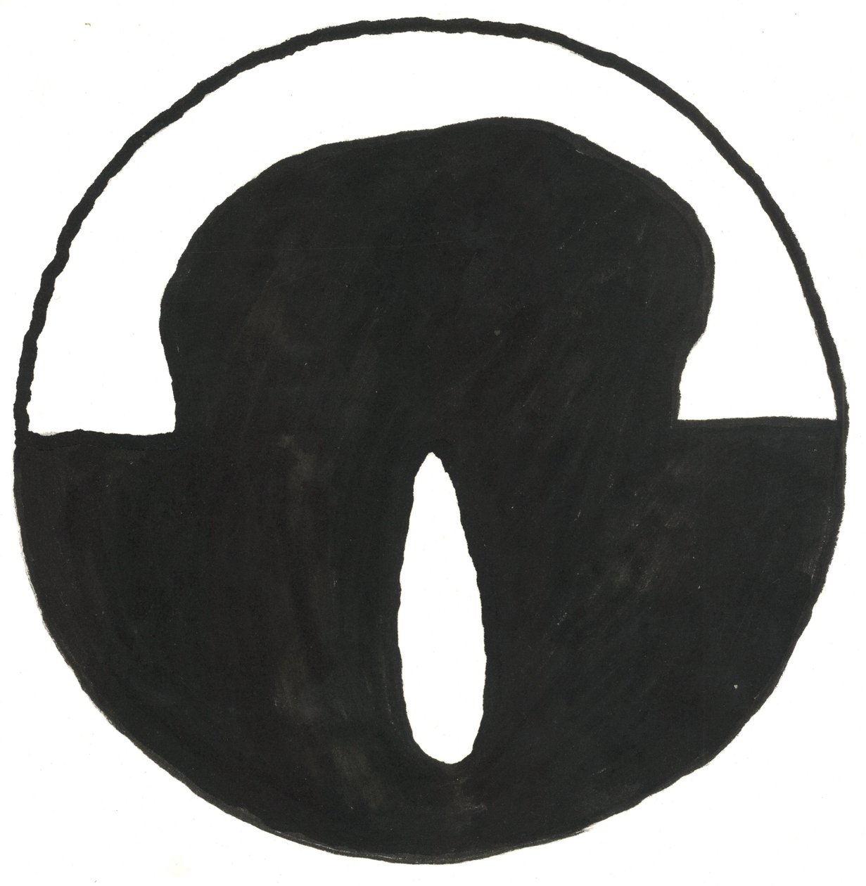 Du Serie Glyphes 7, 2017 (inchiostro indiano) da Matthew Hilton