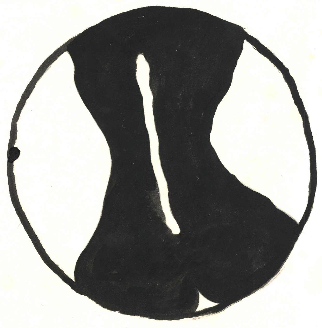 Du Serie Glyphes 8, 2017 (inchiostro indiano) da Matthew Hilton