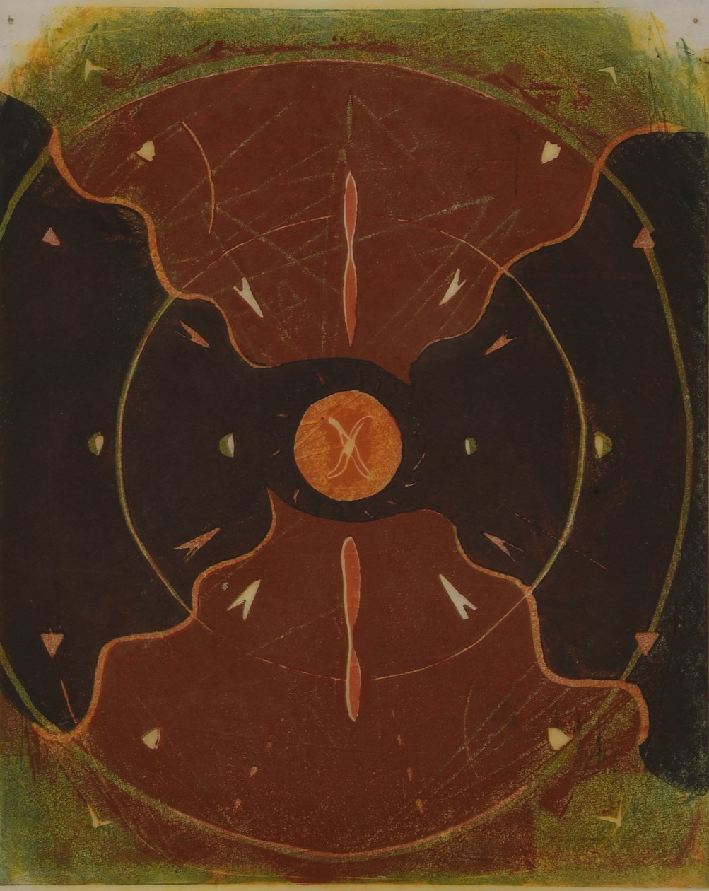 mandala 1, 2013 (linoleografia) da Matthew Hilton