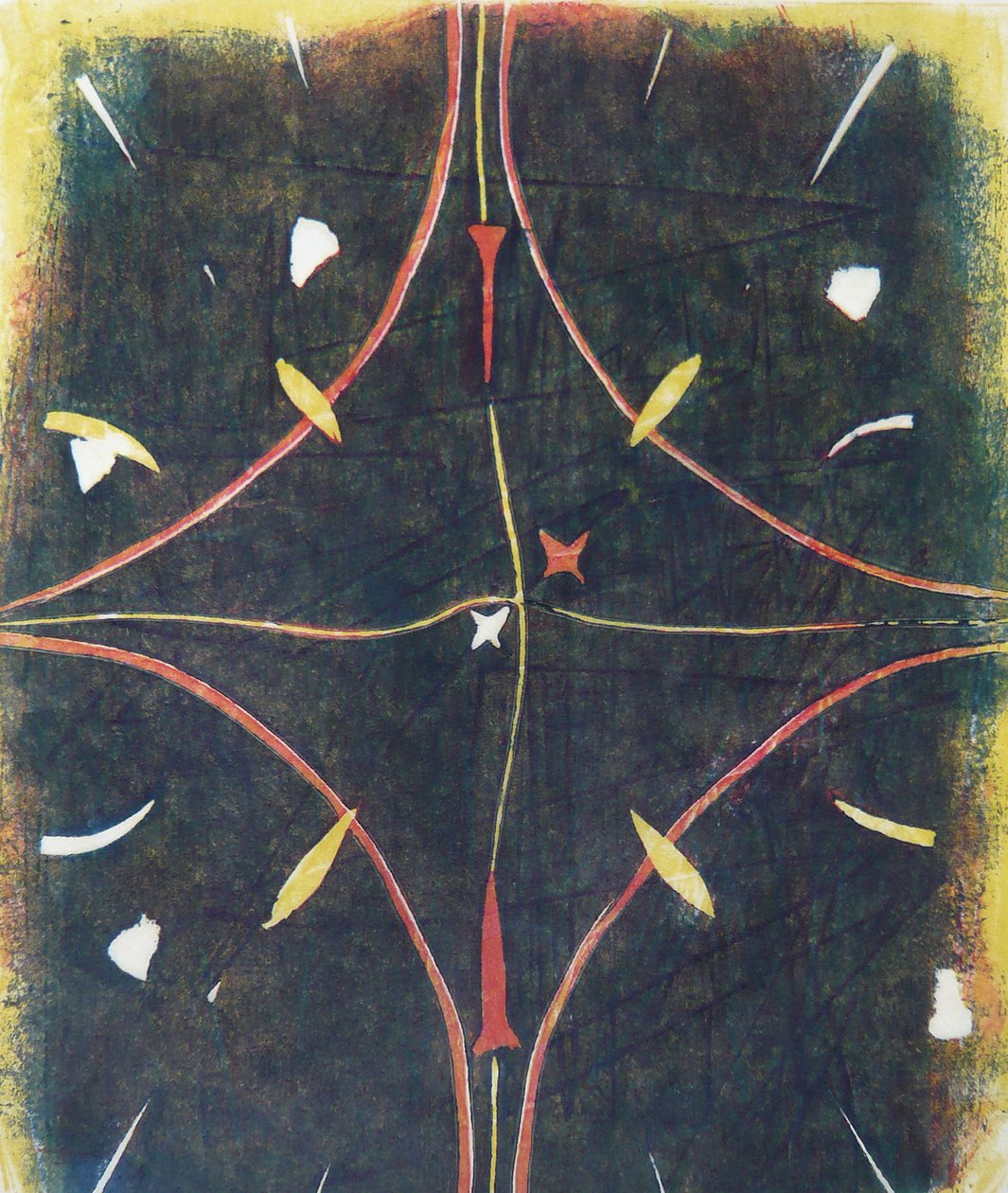 mandala tok, 2012 (linoprint) da Matthew Hilton