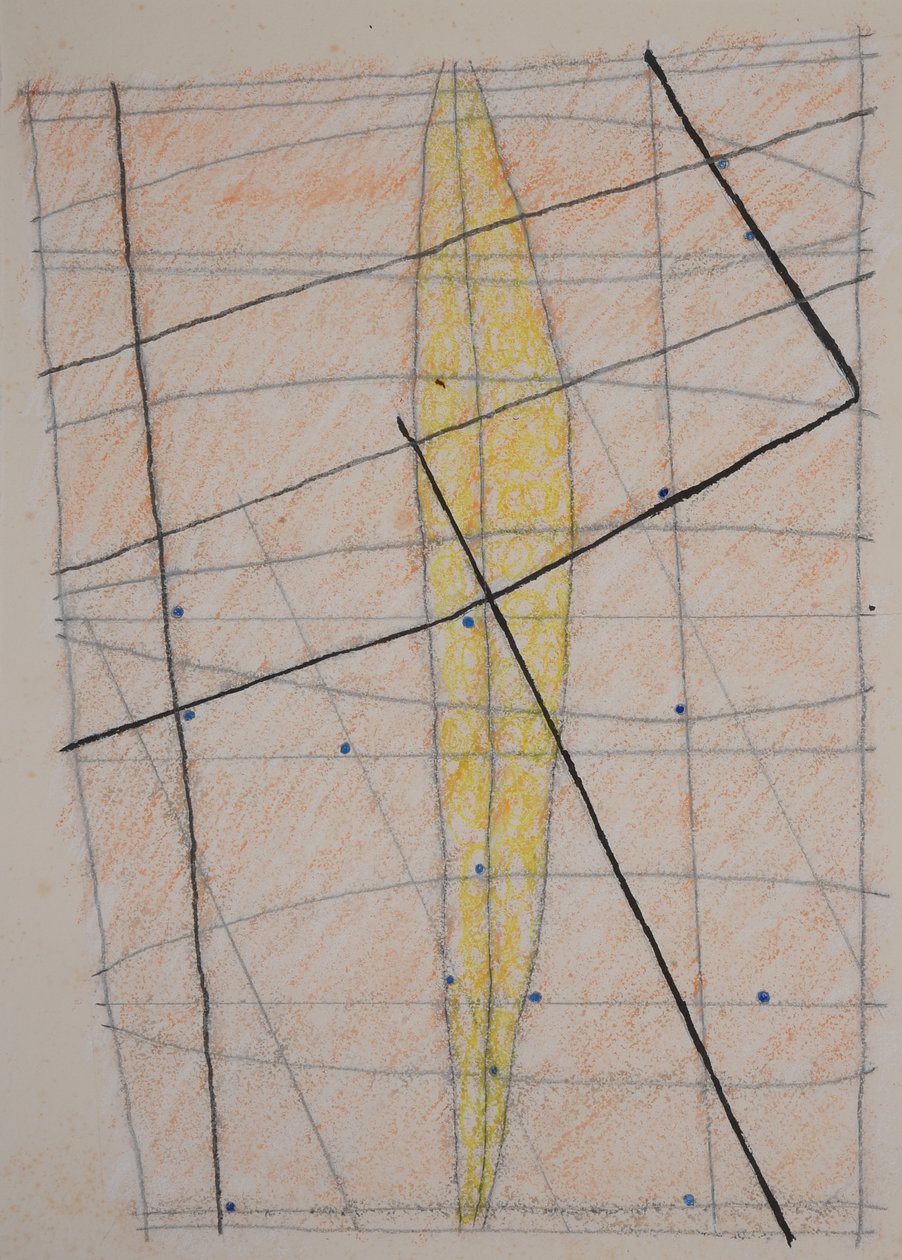 grafico a bastoni 3, 2014 (pastello acquarello) da Matthew Hilton