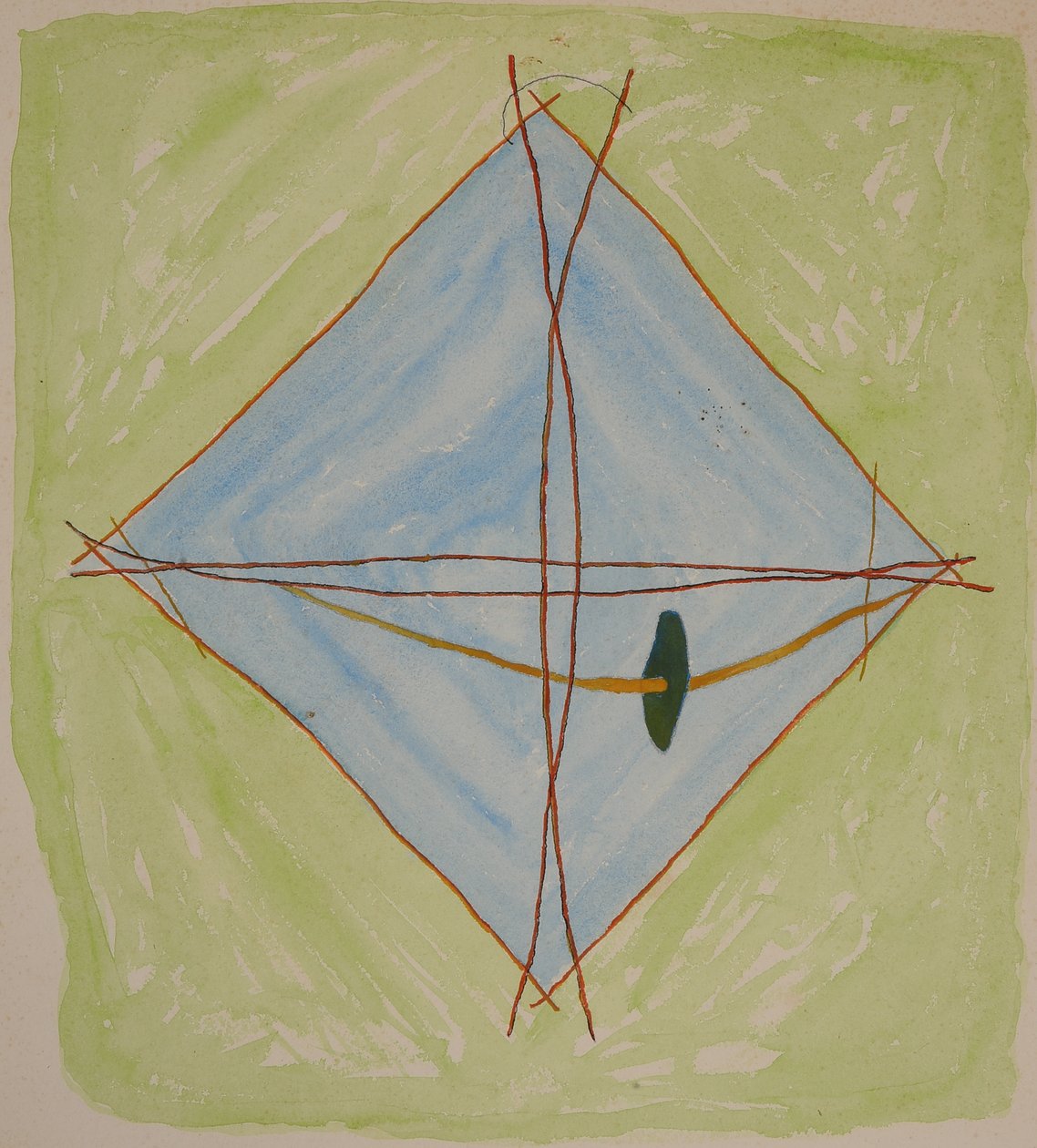 grafico a bastoni 6, 2014 (pastello acquarello) da Matthew Hilton