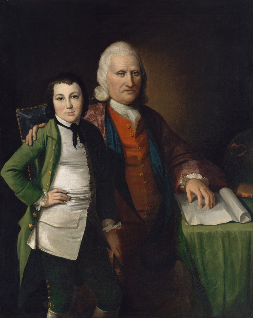 Cadwallader Colden e suo nipote Warren De Lancey, ca. 1772 da Matthew Pratt
