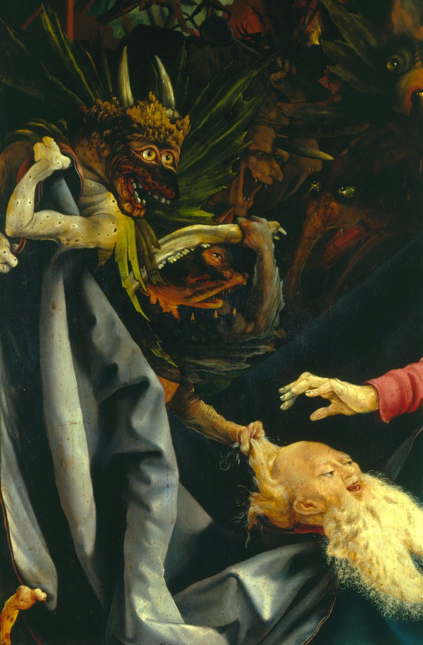 Demoni che tirano i capelli di Sant