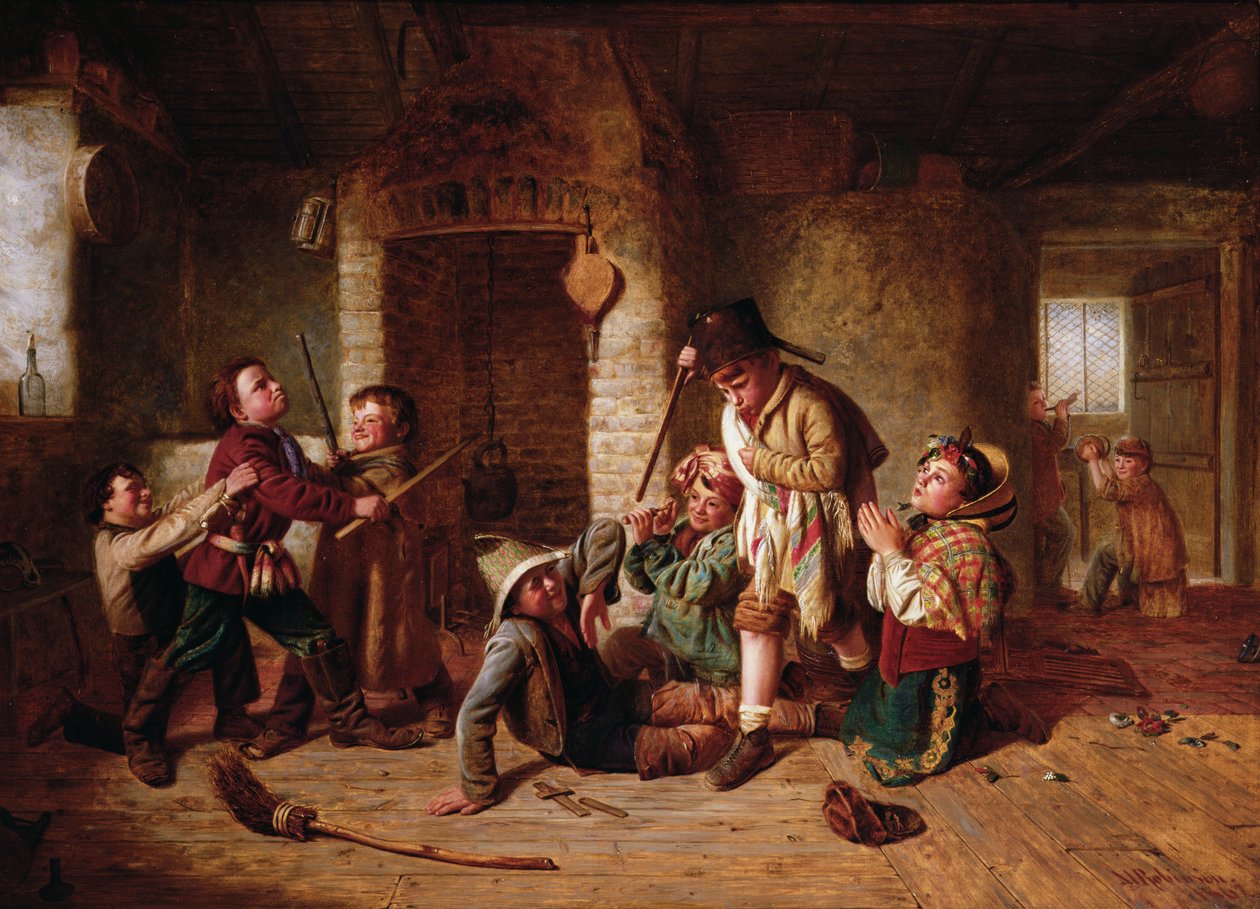 Soldati che giocano, 1862 da Matthias Robinson