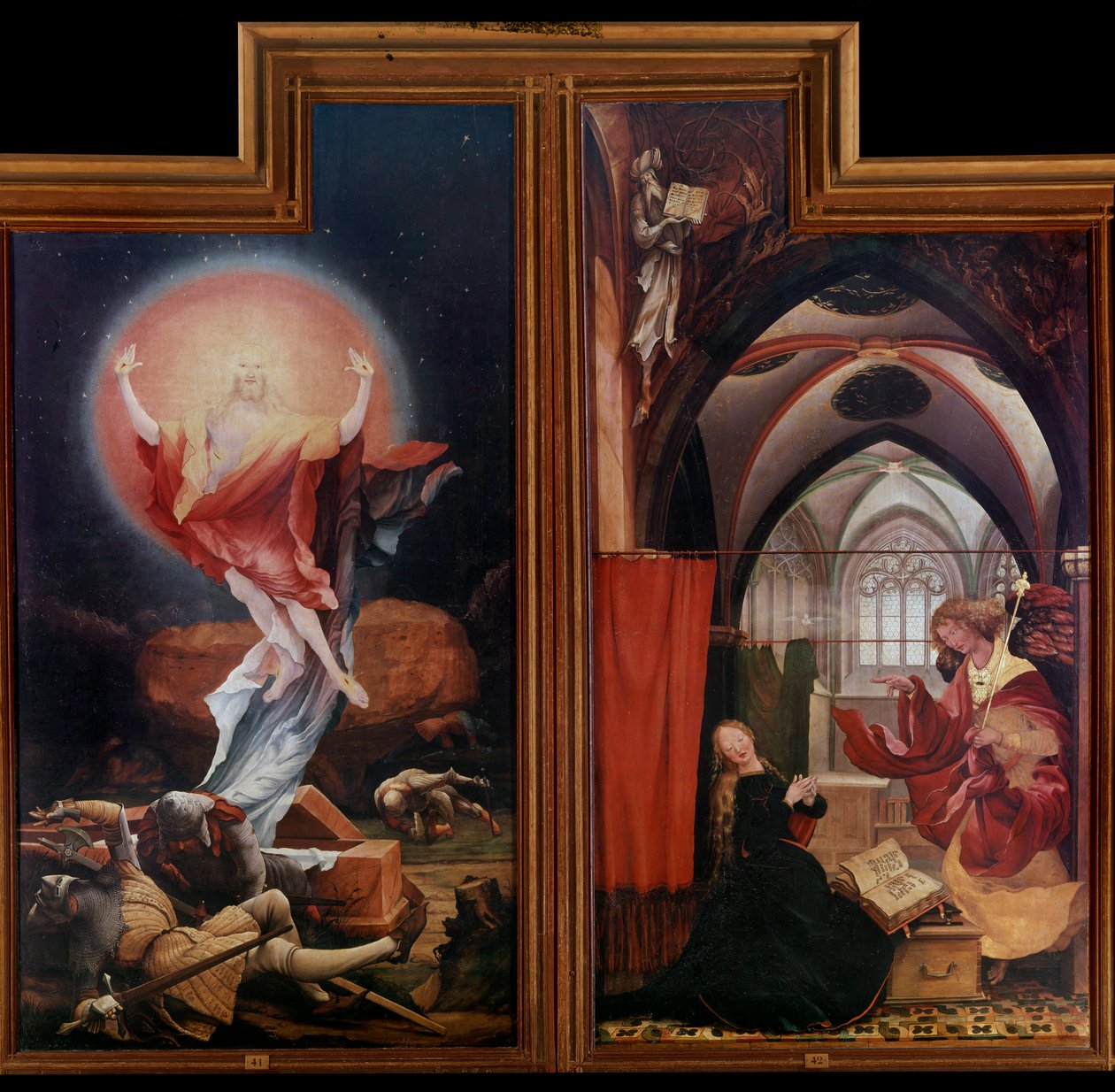 Altare di Issenheim: "La Resurrezione" "L