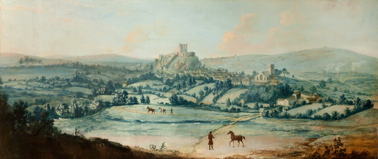 Vista lontana di Clitheroe da Matthias Read