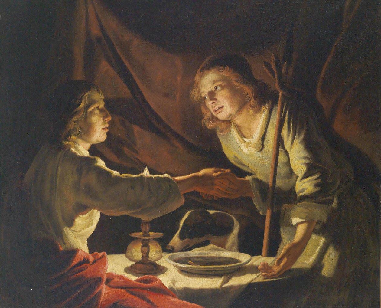 Esaù e Giacobbe da Matthias Stomer
