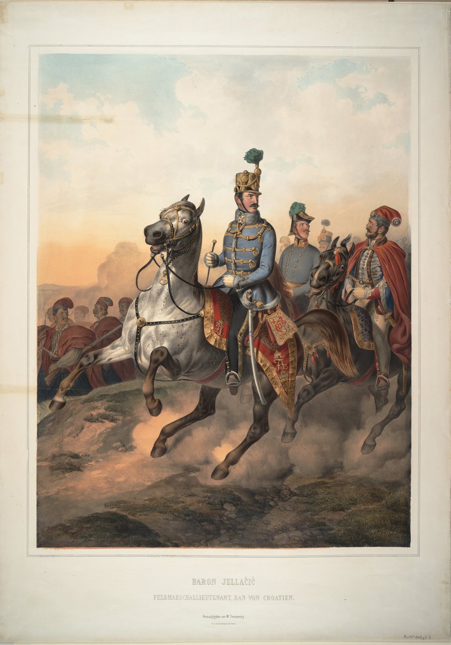 Conte Josip Jelacic di Buim, 1849 da Matthias Trentsensky