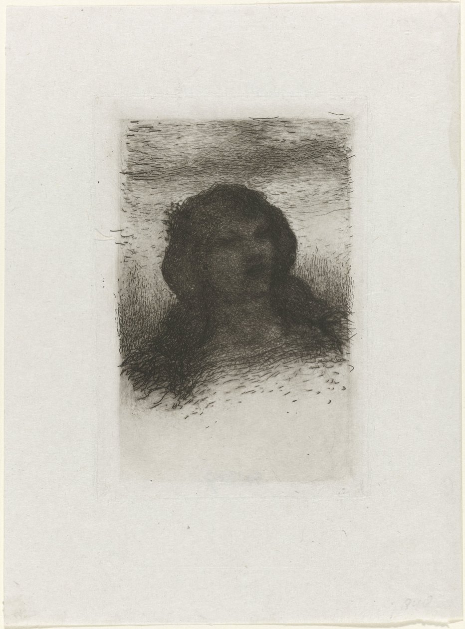 Testa di una ragazza da Matthijs Maris
