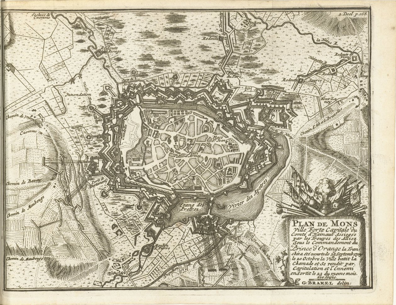 Assedio di Mons, 1709 da Matthijs Pool (possibly)