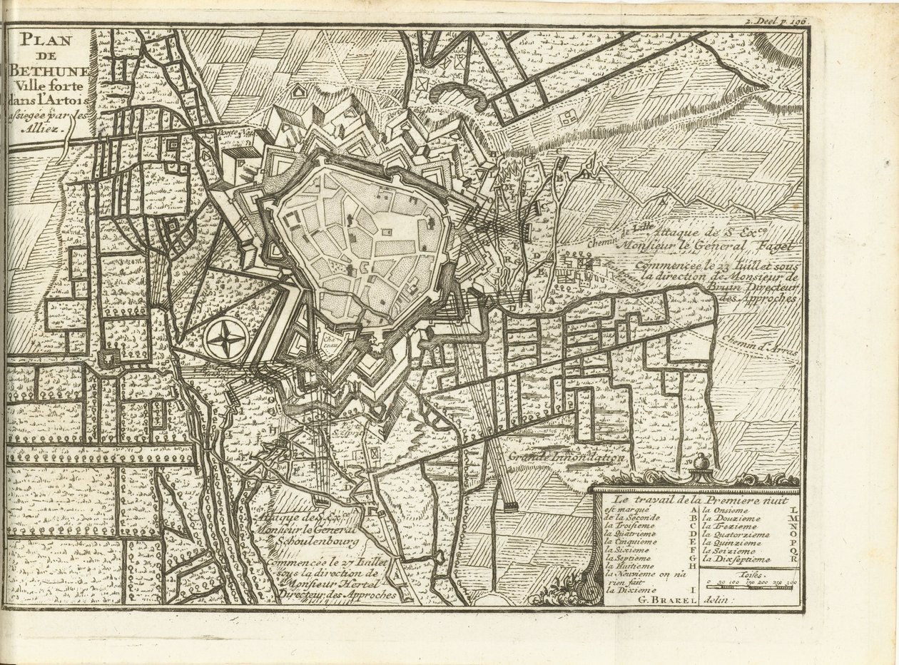 Assedio di Béthune, 1710 da Matthijs Pool (possibly)