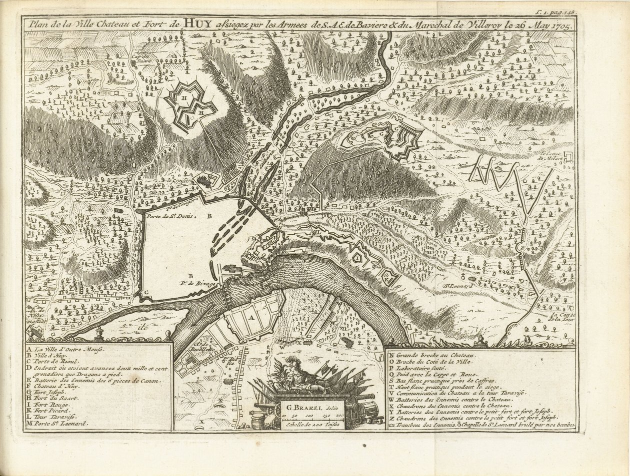 Assedio di Huy, 1705 da Matthijs Pool (possibly)
