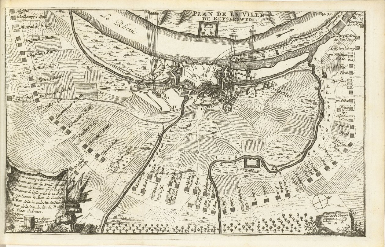 Assedio di Keizersweerd, 1702 da Matthijs Pool (possibly)