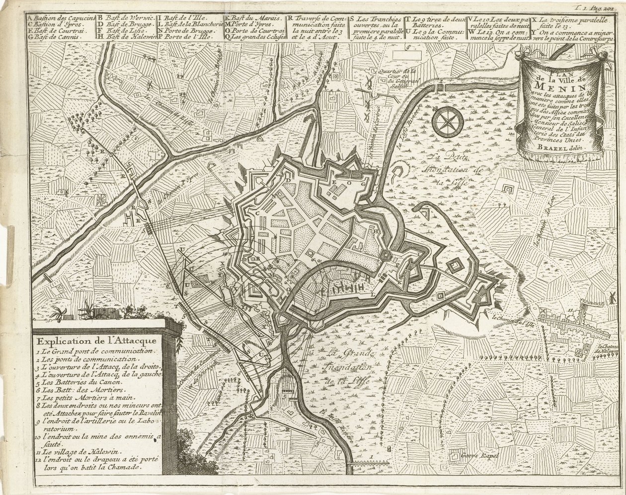 Assedio di Menen, 1706 da Matthijs Pool (possibly)