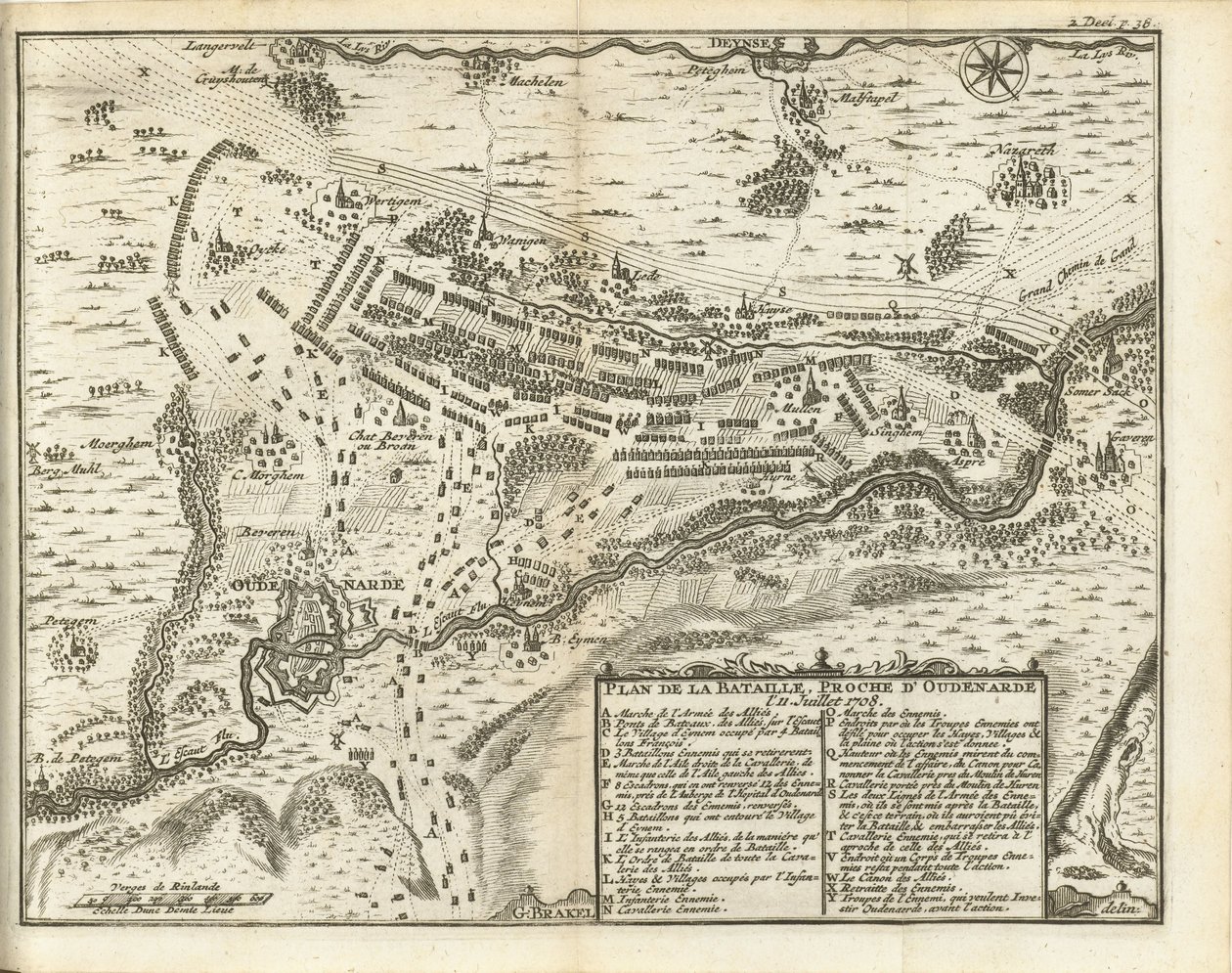 Battaglia di Oudenaarde, 1708 da Matthijs Pool (possibly)