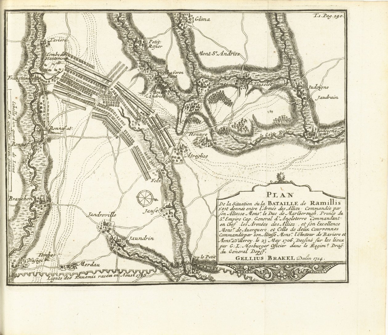 Battaglia di Ramillies, 1706 da Matthijs Pool (possibly)