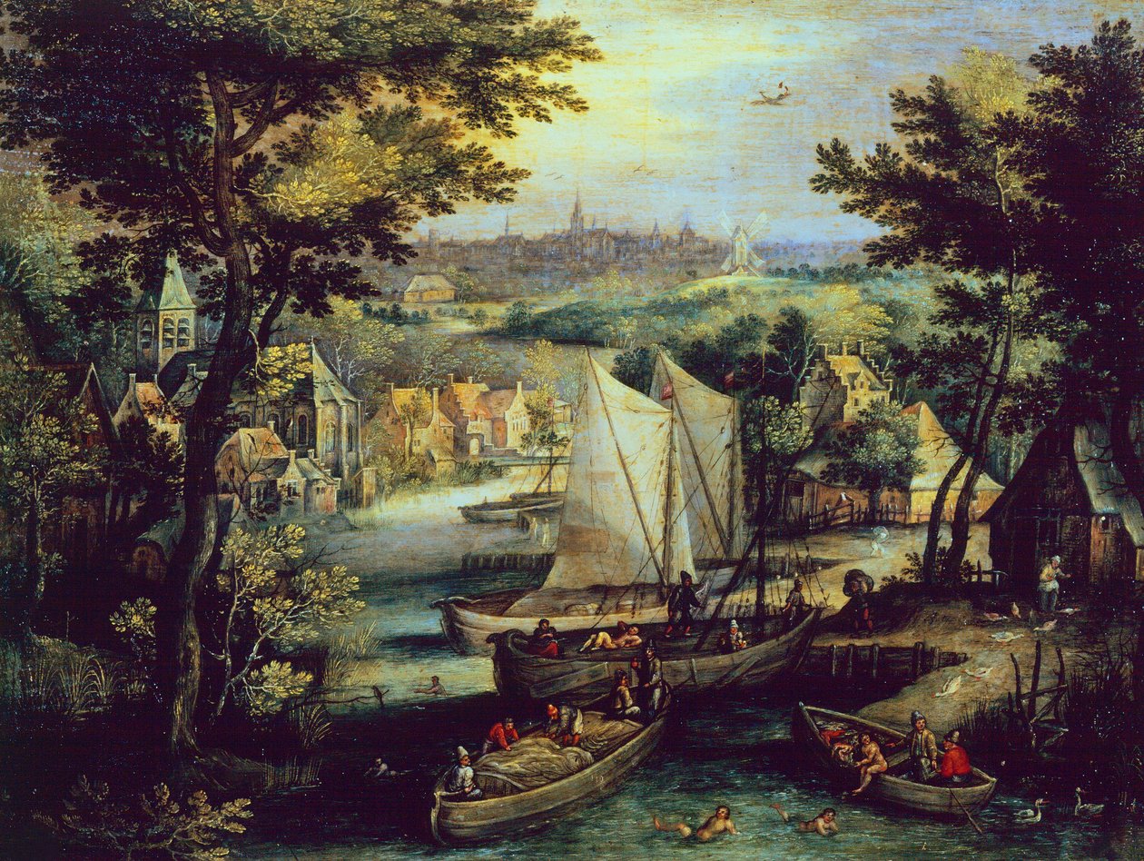 Paesaggio fluviale da Matthijs the younger Bril