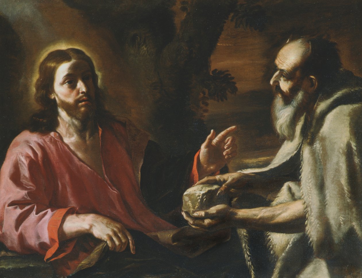 Cristo tentato da Satana da Mattia Preti