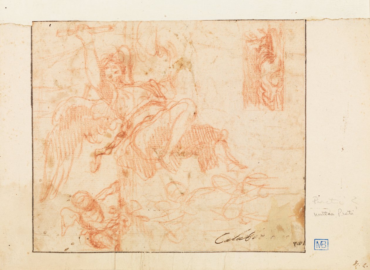 Angelo volante e altre figure da Mattia Preti