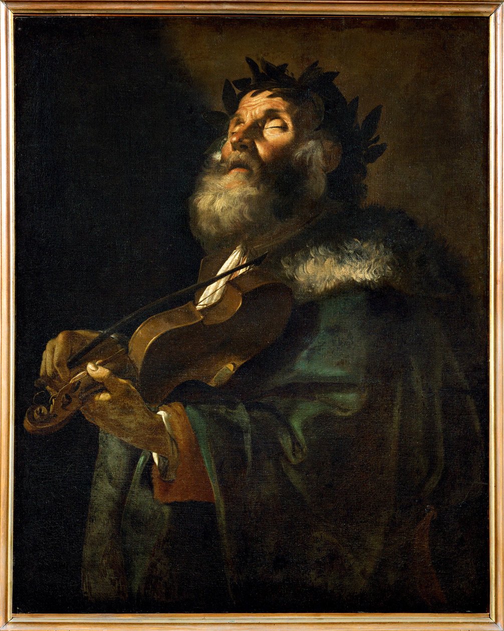 Omero (dipinto su tela) da Mattia (1613-99) Preti