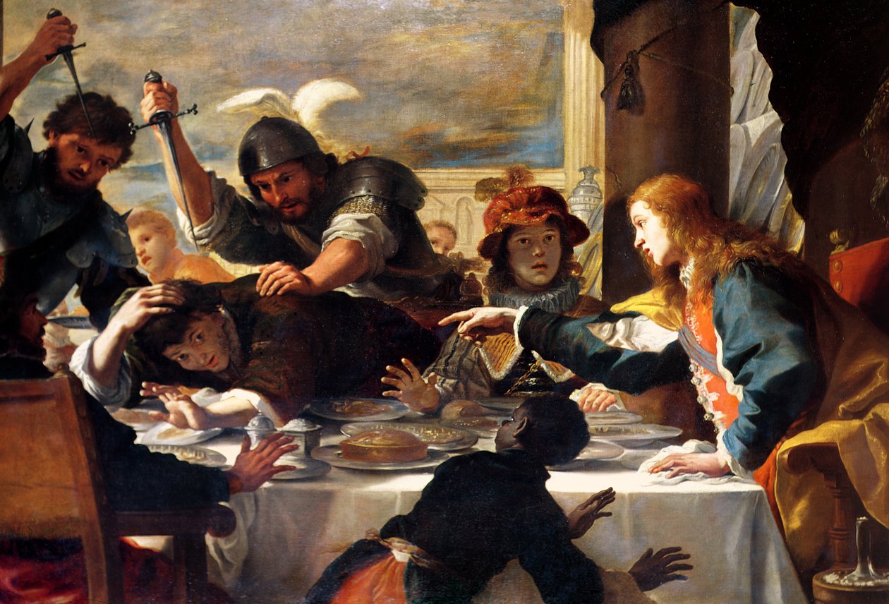 La festa di Assalonne da Mattia Preti