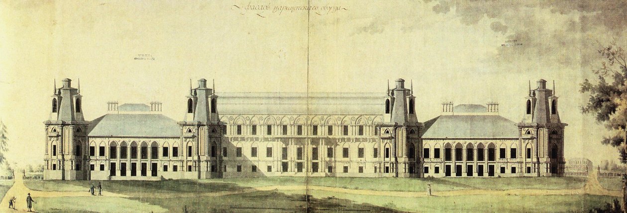 Il Palazzo di Tsaritsyno da Matvey Fyodorovich Kazakov