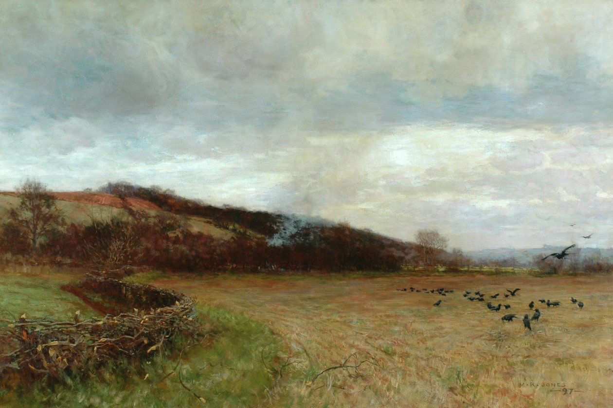 Paesaggio con uccelli, 1897 da Maud Raphael Jones