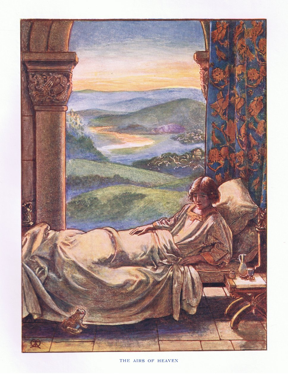 Le arie del Paradiso, illustrazione da Le Fiabe di Lady Ann, 1914 da Maud Tindal Atkinson